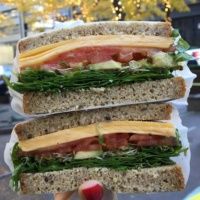 Gluten-free cheese sandwich from Barney Brown Sandwiches